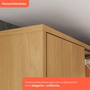Ver imagem 7 de Cozinha Completa Venaly 16 Portas 2 Gavetas com Vidro Cianamomo/Off White - Henn