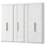 Guarda Roupa Casal Grande 7portas 2gavetas Milão Branco - 5