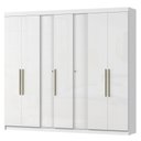 Ver imagem 5 de Guarda Roupa Casal Grande 7portas 2gavetas Milão Branco