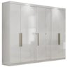 Guarda Roupa Casal Grande 7portas 2gavetas Milão Branco - 1