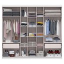 Ver imagem 3 de Guarda Roupa Casal Grande 7portas 2gavetas Milão Branco