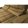 Sofá Retrátil Reclinável Supremo 3,00m Suede Velut Bege Molas no Assento - King House - 6