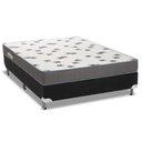 Ver imagem 1 de Cama Box Viúva: Colchão Espuma Ortobom D33 Light + Base Crc Courano Black(128x188)