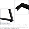 Base Pé de Mesa de Jantar Cozinha Sala Escritório Mirage para Tampos até 180cm x 90cm - Preta - 4
