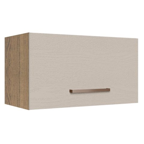 Armário Aéreo 60 Cm 1 Porta Basculante Rustic/crema Agata Madesa