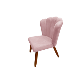 Cadeira Poltrona Petala Suede para Sala e Penteadeira:rose Suede - 4