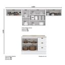 Ver imagem 2 de Cozinha Modulada Americana 5 Peças Branco Hp – Henn