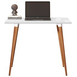 Escrivaninha Mesa de Notebook Retrô Classic Branco - 3