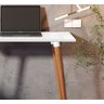 Escrivaninha Mesa de Notebook Retrô Classic Branco - 2