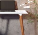 Ver imagem 2 de Escrivaninha Mesa de Notebook Retrô Classic Branco
