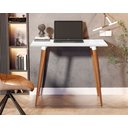 Ver imagem 1 de Escrivaninha Mesa de Notebook Retrô Classic Branco