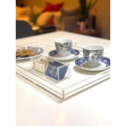 Bandeja De Acrílico 8mm Transparente Linda Gg Sem Alça - 4