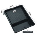 Ver imagem 4 de Rolo 23cm 10mm + Suporte Garfo Gaiola 23cm + Bandeja para Pintura 2,7l 30x37cm Preta + Cabo Extensor