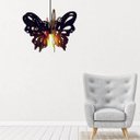 Ver imagem 2 de Luminária Teto tipo Pendente BORBOLETA MDF - Completa - Cor: Preta