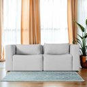 Ver imagem 2 de Sofá 2 Lugares Billy 150cm Orgânico Luxo Recepção Linho