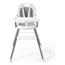 Cadeirinha Alimentação 3 em 1 Portátil Berry Cinza Multikids - 2