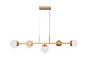 Ver imagem 1 de Pendente Jabuticaba Dourado P/5 Globos de Vidro Cristal.:dourado