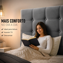 Ver imagem 6 de Cabeceira Casal Queen Cama Box Estofada Virginia 160 cm Veludo