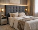Ver imagem 1 de Cabeceira Casal Queen Cama Box Estofada Virginia 160 cm Veludo