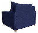 Ver imagem 6 de Poltrona-Cama Monica Retratil Macia Quarto Visita Sala Suede:Azul-Marinho/Suede