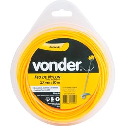 Fio De Nylon 2,7mmx50m Redondo Para Roçadeiras E Aparadores - 2