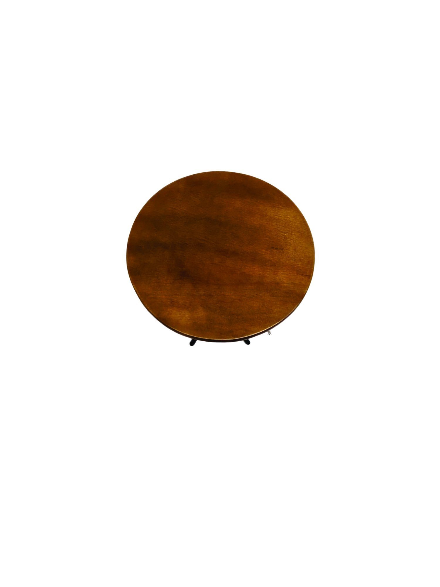 Mesa de barzinho madeira alta redonda com 3 banquetas Imbuia - 8