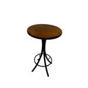 Ver imagem 3 de Mesa de Barzinho Madeira Alta Redonda com 3 Banquetas Imbuia
