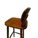 Ver imagem 5 de Mesa de Barzinho Madeira Alta Redonda com 3 Banquetas Imbuia