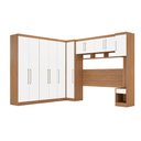 Ver imagem 1 de Jogo de Quarto Amendola/ Branco Modulado Firenze 7 Pçs Roupeiro + Armário