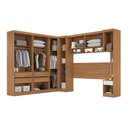 Ver imagem 3 de Jogo de Quarto Amendola/ Branco Modulado Firenze 7 Pçs Roupeiro + Armário