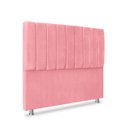 Ver imagem 1 de Cabeceira Estofada Cama Box Queen Carla 160cm Rosa