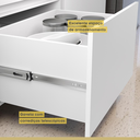 Ver imagem 6 de Balcão de Cozinha Modular 1 Porta Basculante 1 Gaveta Nesher Rainha 100% MDF Cor Branca / Nature