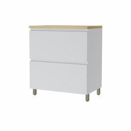 Balcão Modular 1 Porta Basculante 1 Gaveta Nesher Rainha 80cm 100 Mdf - 1