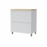 Balcão Modular 1 Porta Basculante 1 Gaveta Nesher Rainha 80cm 100 Mdf - 1