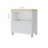 Balcão Modular 1 Porta Basculante 1 Gaveta Nesher Rainha 80cm 100 Mdf - 3
