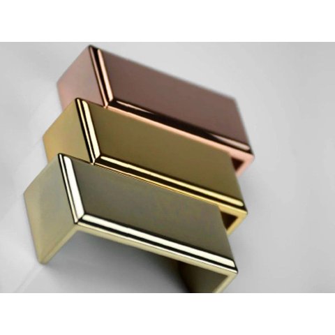 Puxador Creta 64mm Niquel Escovado Zp3949 Zen Dourado