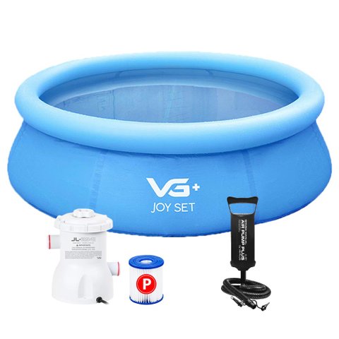 Piscina Inflável Joy Set 4760l Circular 300cm com Filtro Bomba Vg Plus 220v