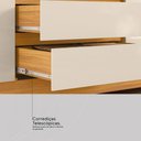 Ver imagem 5 de Guarda-roupa Casal Ópera 6 Portas 4 Gavetas com Espelho Cinamon/off White - Demóbile