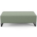 Ver imagem 6 de Puff Decorativo Sala de Estar Bali W01 Base Ferro 120x50 cm Bouclê Oliva - Lyam Decor