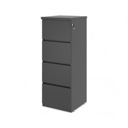 Gaveteiro Arquivo 04 Gavetas Línea Preto - 1