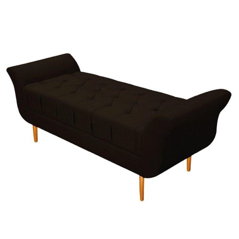 Recamier Estofado Ari 140 Cm Casal Corano Marrom