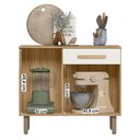 Ver imagem 3 de Balcão para Cozinha Lemon com 2 Portas e 1 Gaveta 91 Cm Freijo/off White