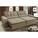 Ver imagem 2 de Sofá Elegance Retratil e Reclinavel 2,32 Mts Veludo Castor