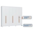 Ver imagem 5 de Guarda-Roupa 6 Portas 6 Gavetas Brescia Branco