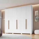 Ver imagem 1 de Guarda-Roupa 6 Portas 6 Gavetas Brescia Branco