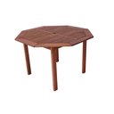 Ver imagem 1 de Mesa Oitavada em Madeira Maciça com Furo para Ombrelone