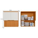 Ver imagem 3 de Armário Aéreo 4 Portas MDF Bari 0,80cm