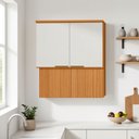 Ver imagem 1 de Armário Aéreo 4 Portas MDF Bari 0,80cm