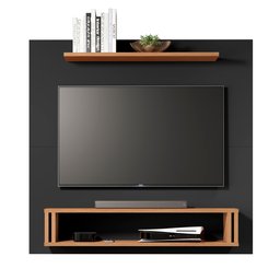 Painel Europa Tv 32 Polegadas Pequeno Quarto Suspenso Sala Rack Cor Preto/freijo - 2