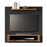 Painel Europa Tv 32 Polegadas Pequeno Quarto Suspenso Sala Rack Cor Preto/freijo - 2